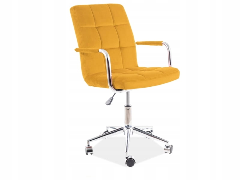

Fotel obrotowy Q-022 Velvet curry aksamitny Signal