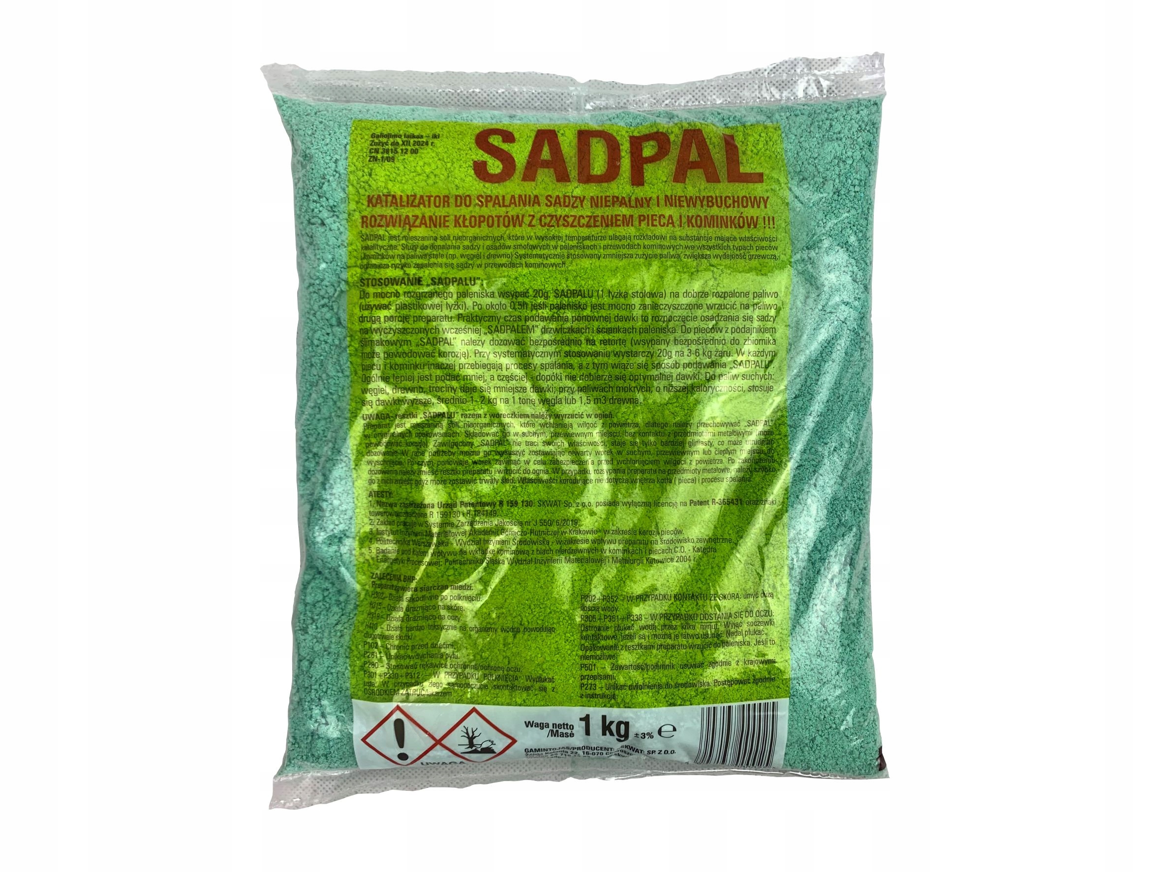 SADPAL Katalizator do spalania sadzy 1kg