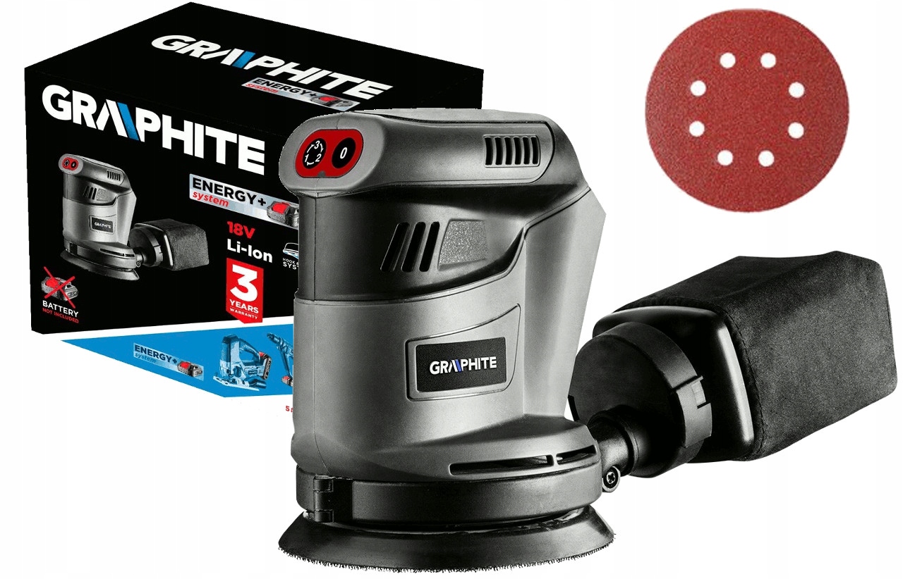 

Graphite Szlifierka Mimośrodowa 18V bez aku 58G014