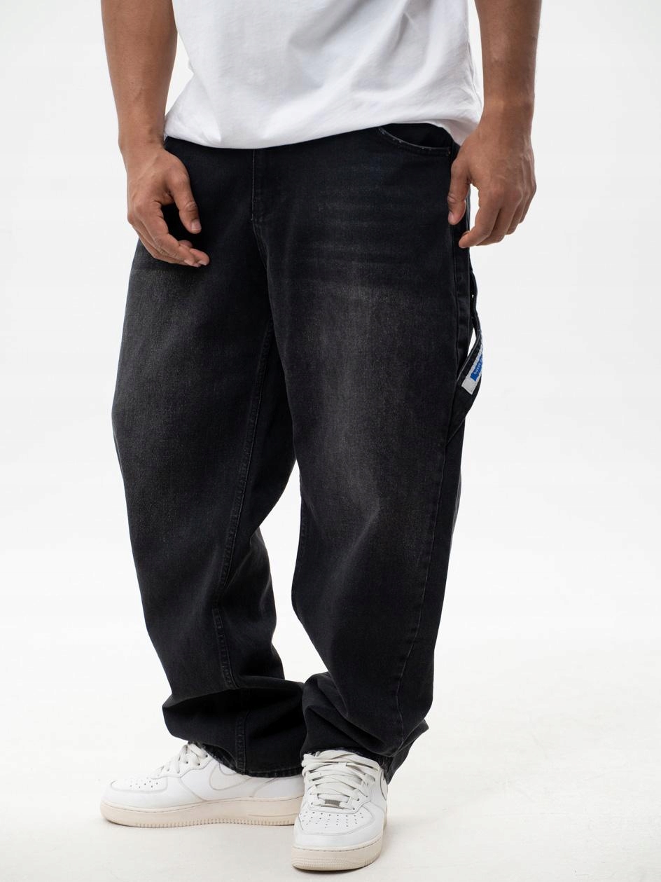 Spodnie Jeans Jigga Wear Baggy Czarne m.3 roz. M