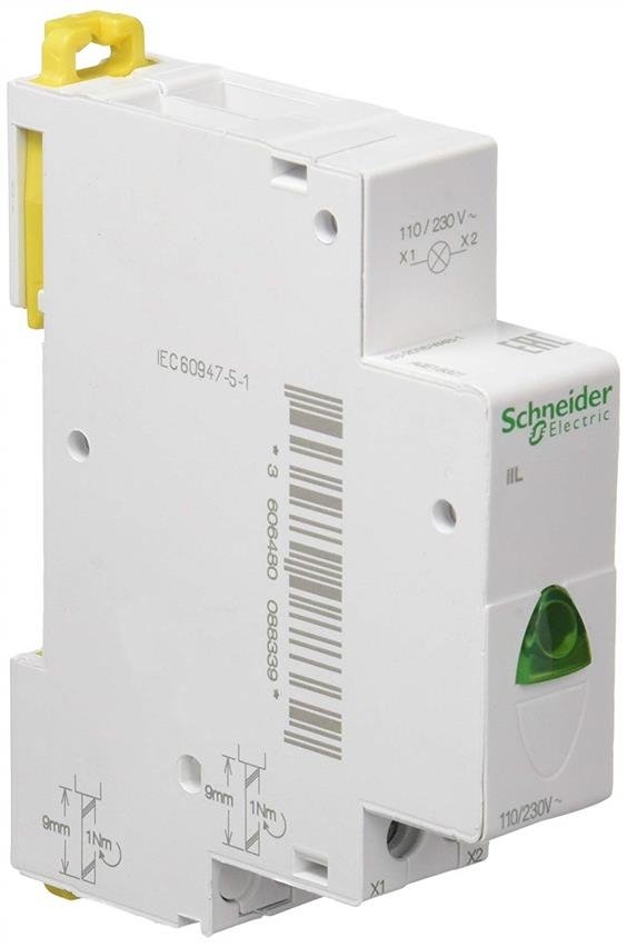 

Lampka pojedyncza =zielona 110-230 Vac 110-130 VDC