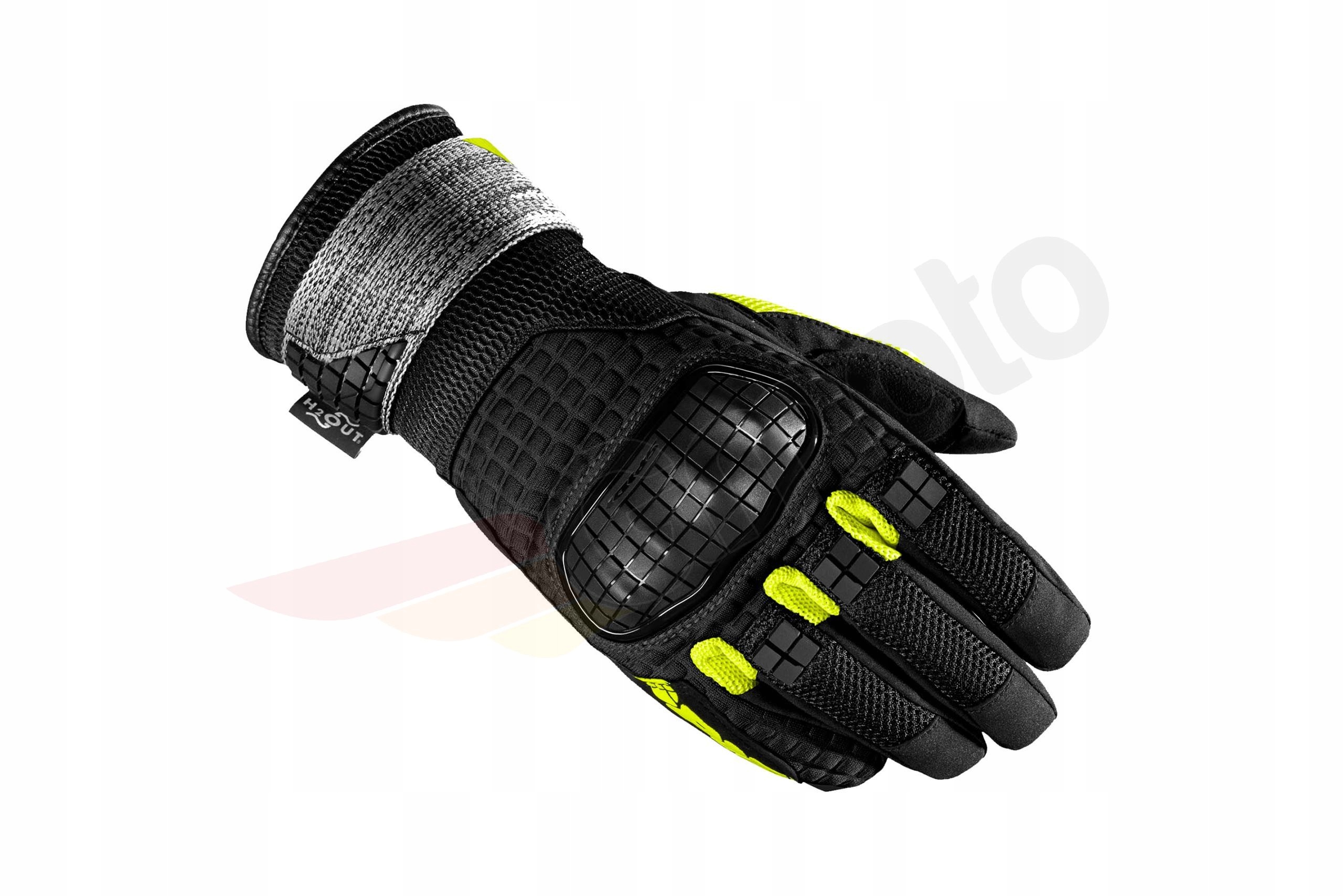 Rękawice Spidi Rain Warrior czarne-fluo M