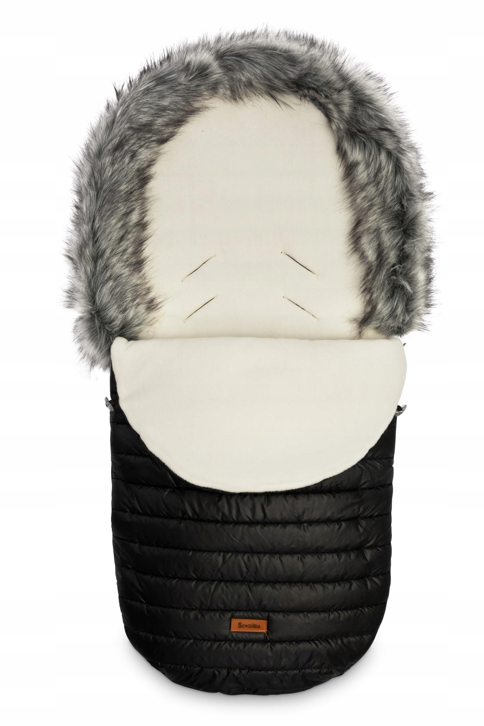 ŚPIWOREK ŚPIWÓR DO WÓZKA GONDOLI NA SANKI czarny