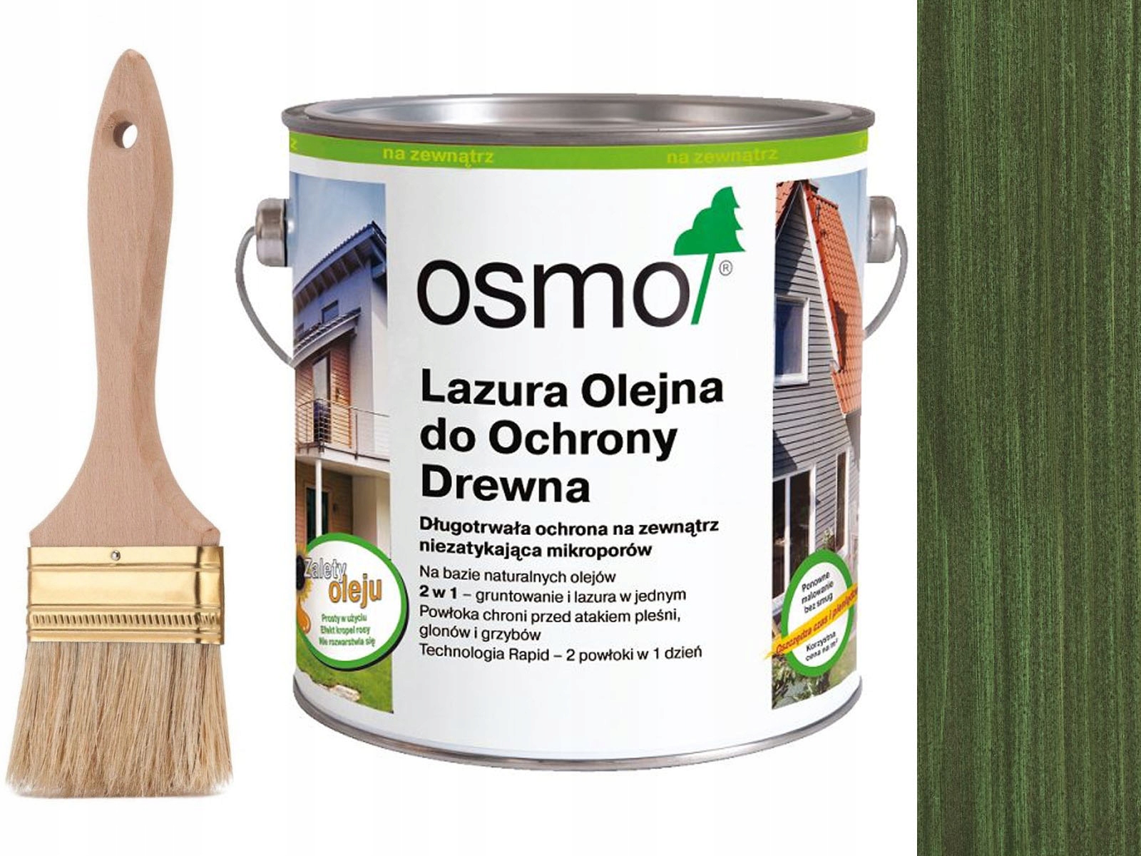 Osmo 729 Ochranná lazúra na drevo Zelená 2,5L