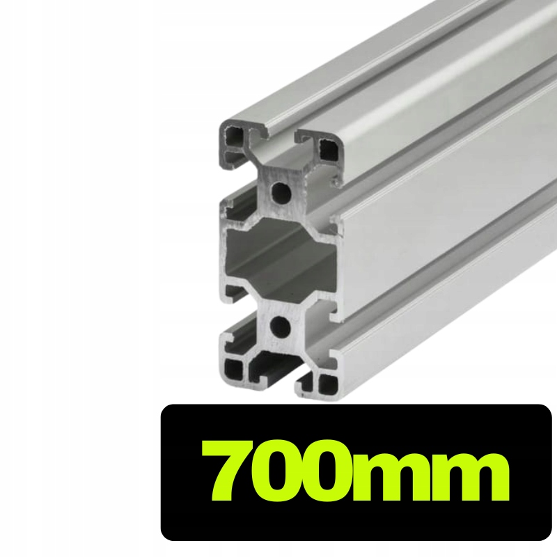 Konstrukční hliníkový profil T-slot 40x80 [8] stříbrný 70 cm