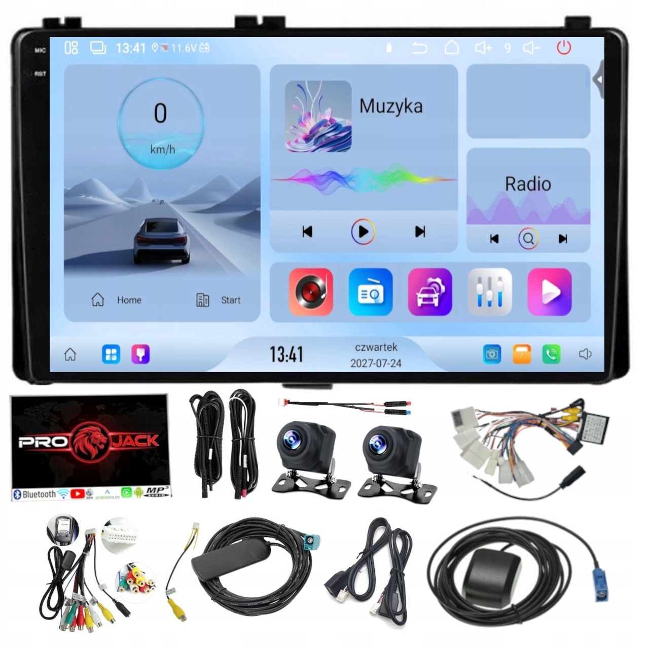 Rádio Navigácia Carplay Gps Android Toyota Sienna 2015-2020 4GB 64GB Sim