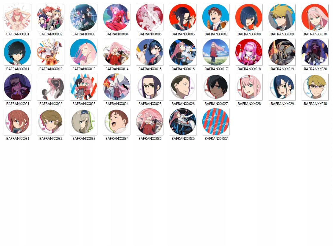 Przypinki Anime Darling in the Franxx DUŻY WYBÓR Tematyka, motyw Anime