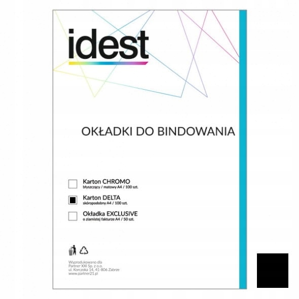 

Okładka do bindowania Delta skóropodobne A4 100 sz