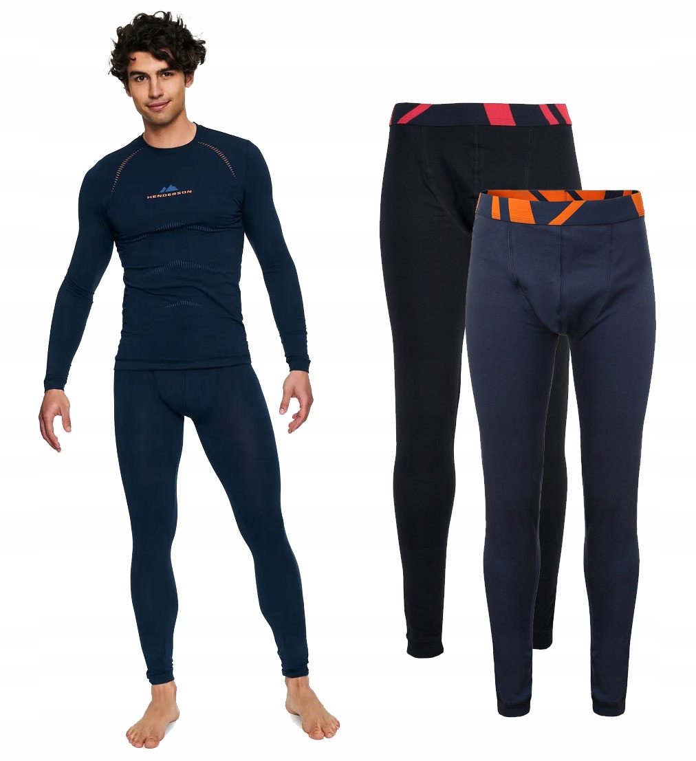 Henderson Termoaktivní Spodky Termo Prádlo Černé Tmavě Modré XXL