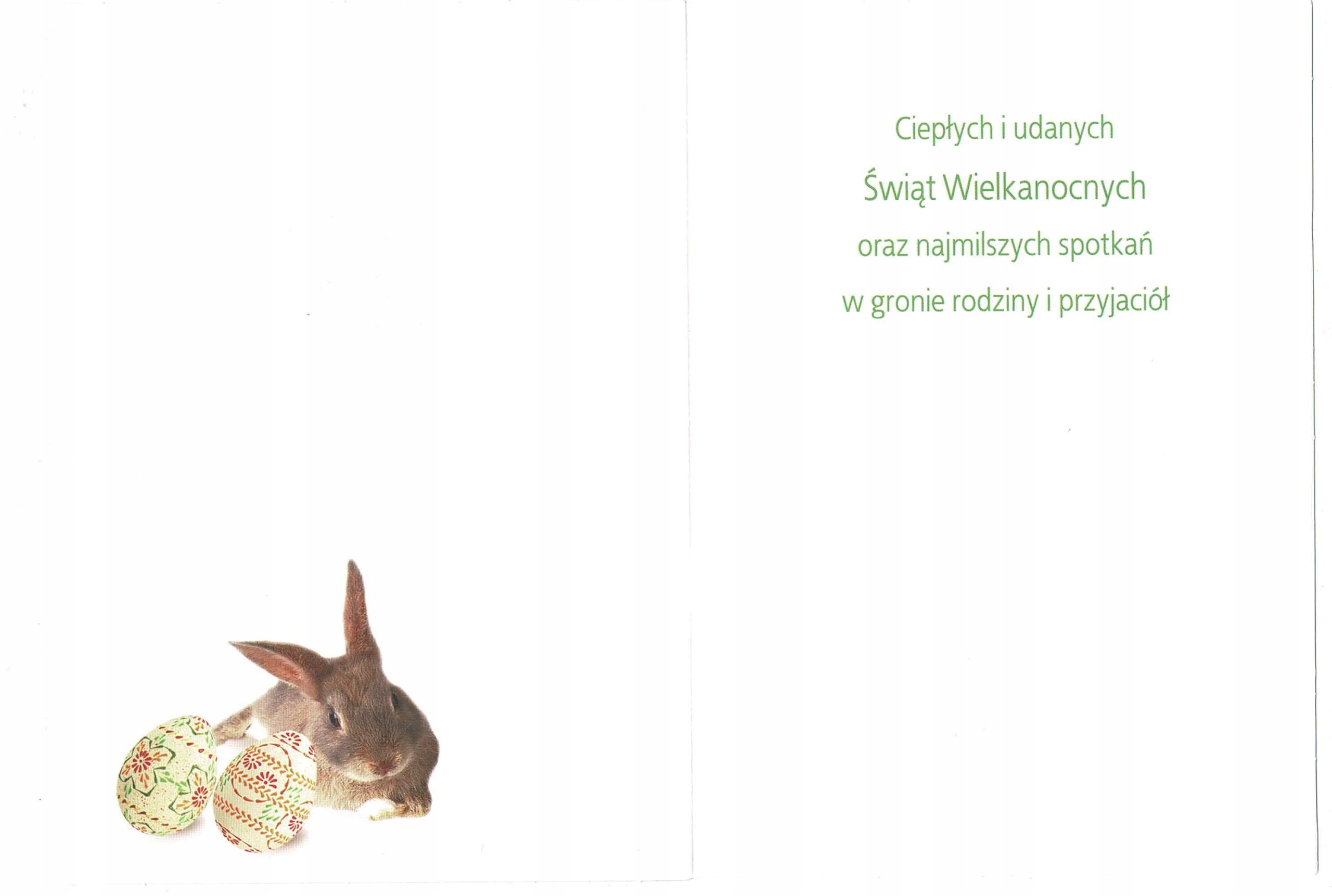 KARNET KARTKA ŚWIĄTECZNA WIELKANOC Z BROKATEM 1szt Kod producenta #D158^e