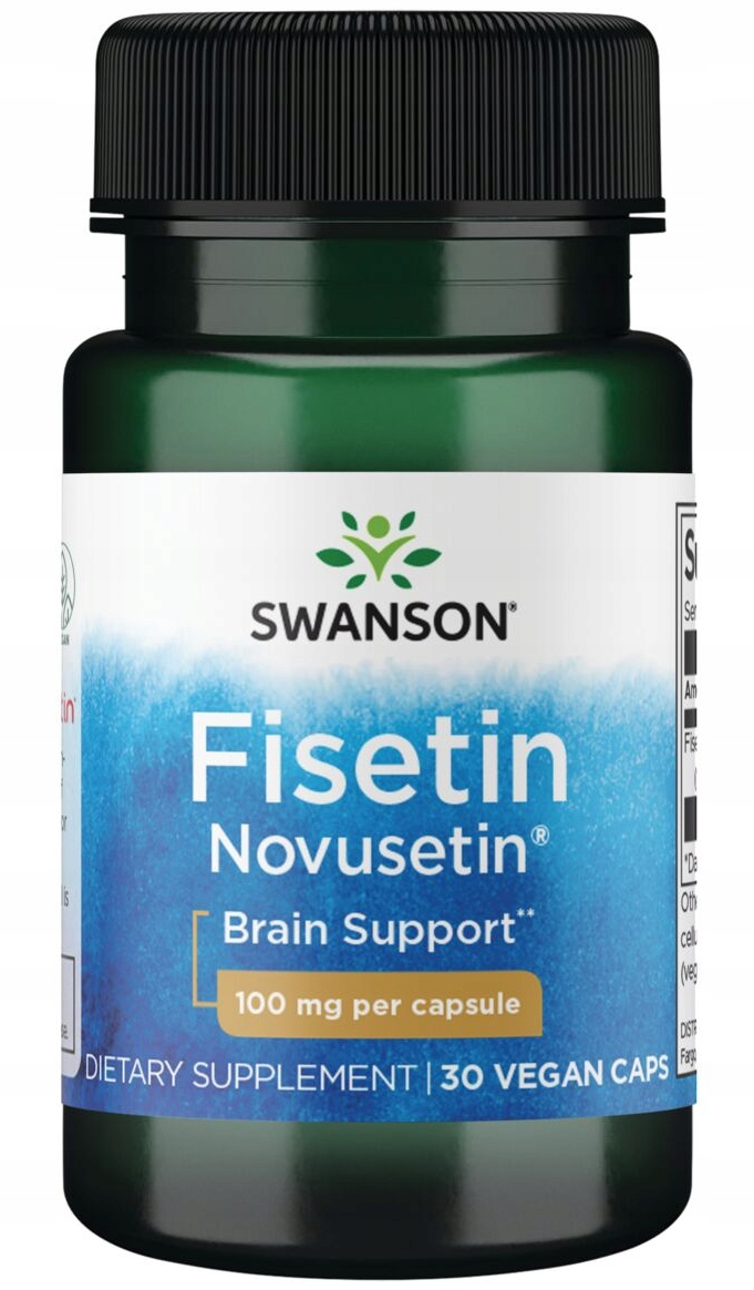 Swanson Fisetin Novusetin Fisetyna 30kaps Funkcje Poznawcze Wsparcie Mózgu
