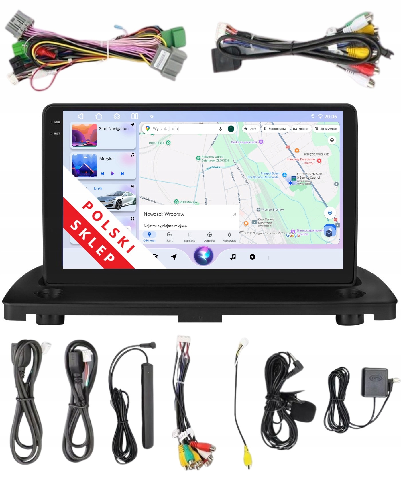 Navigace Rádio 2DIN Android Volvo XC90 6/128 Gb Dsp Carplay Lte
