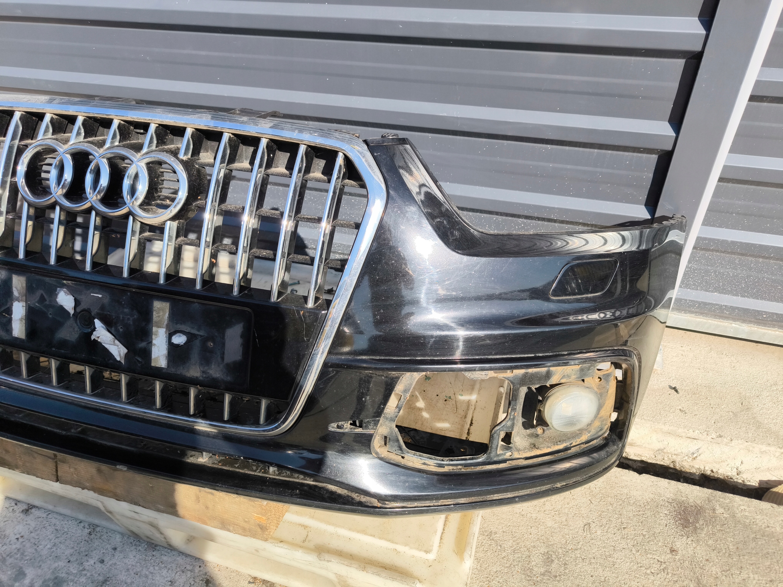 bumper front AUDI Q3 8U LY9B below washers S LINE complete 2011-2014