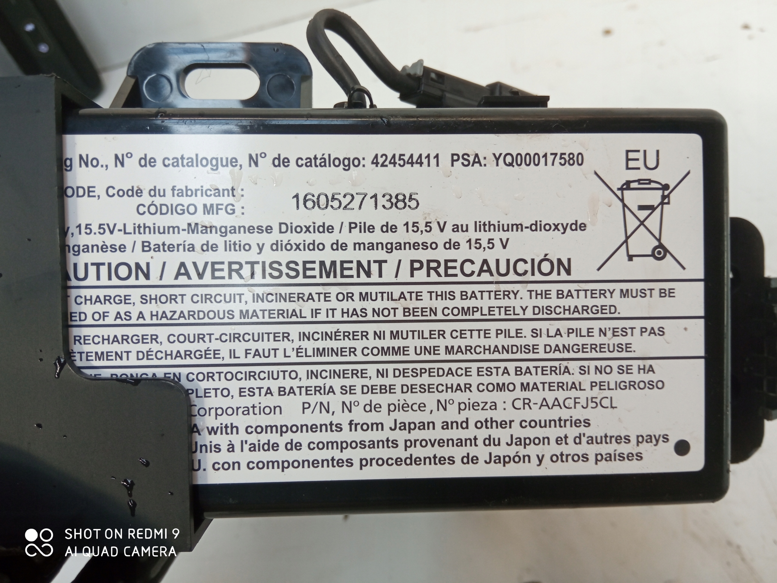 OPEL ASTRA K module control unit WIFI 23221498 BATERIA
