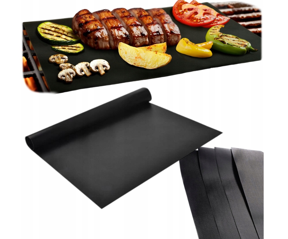 5 x Teflonová Podložka Na Gril Tácek Na Gril Na Pečení Grilování Set