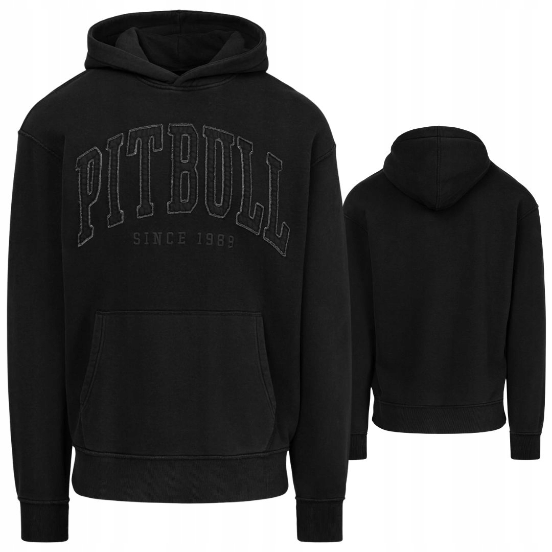 Pitbull West Coast Pánská Mikina S Kapucí Washed Orlando Grafitová S