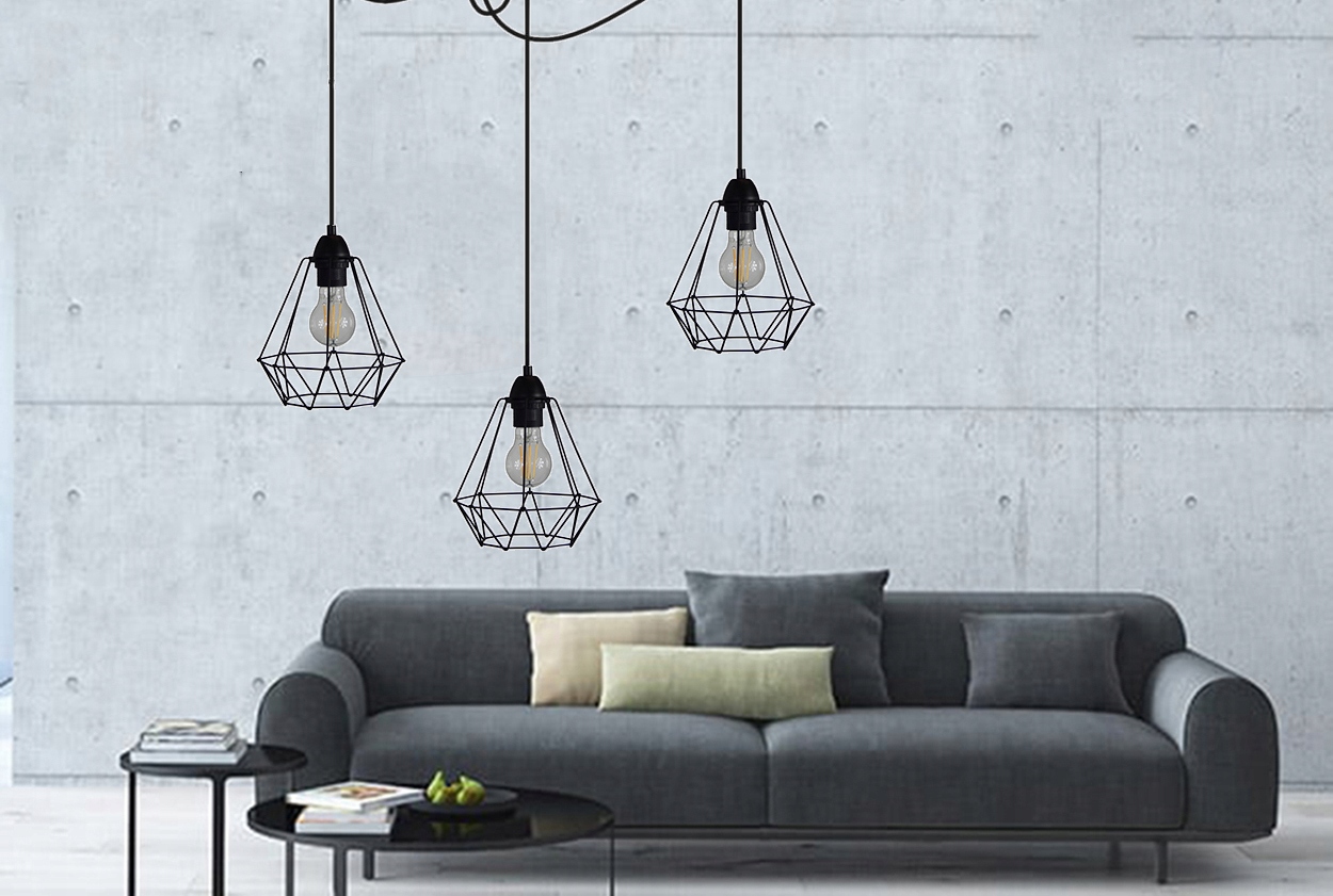 LAMPA WISZĄCA/SUFITOWA LED LOFT PAJĄK DRUCIAK 3D Kod producenta P-3D