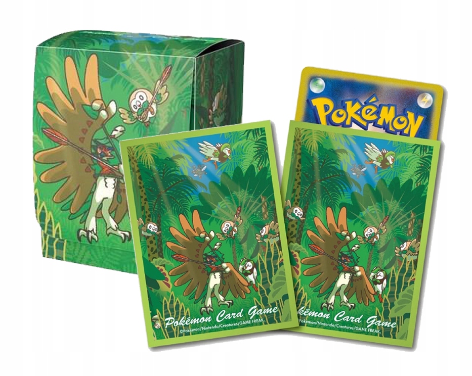 Pudełko i koszulki na karty Pokemon - Evolution Line Decidueye