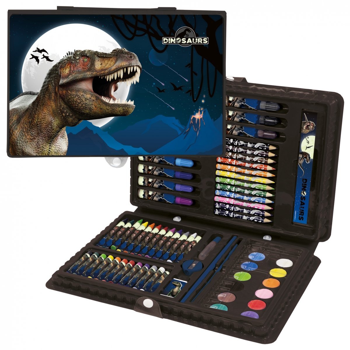 

Zestaw Artystyczny Dinozaury T-rex Walizka 71el