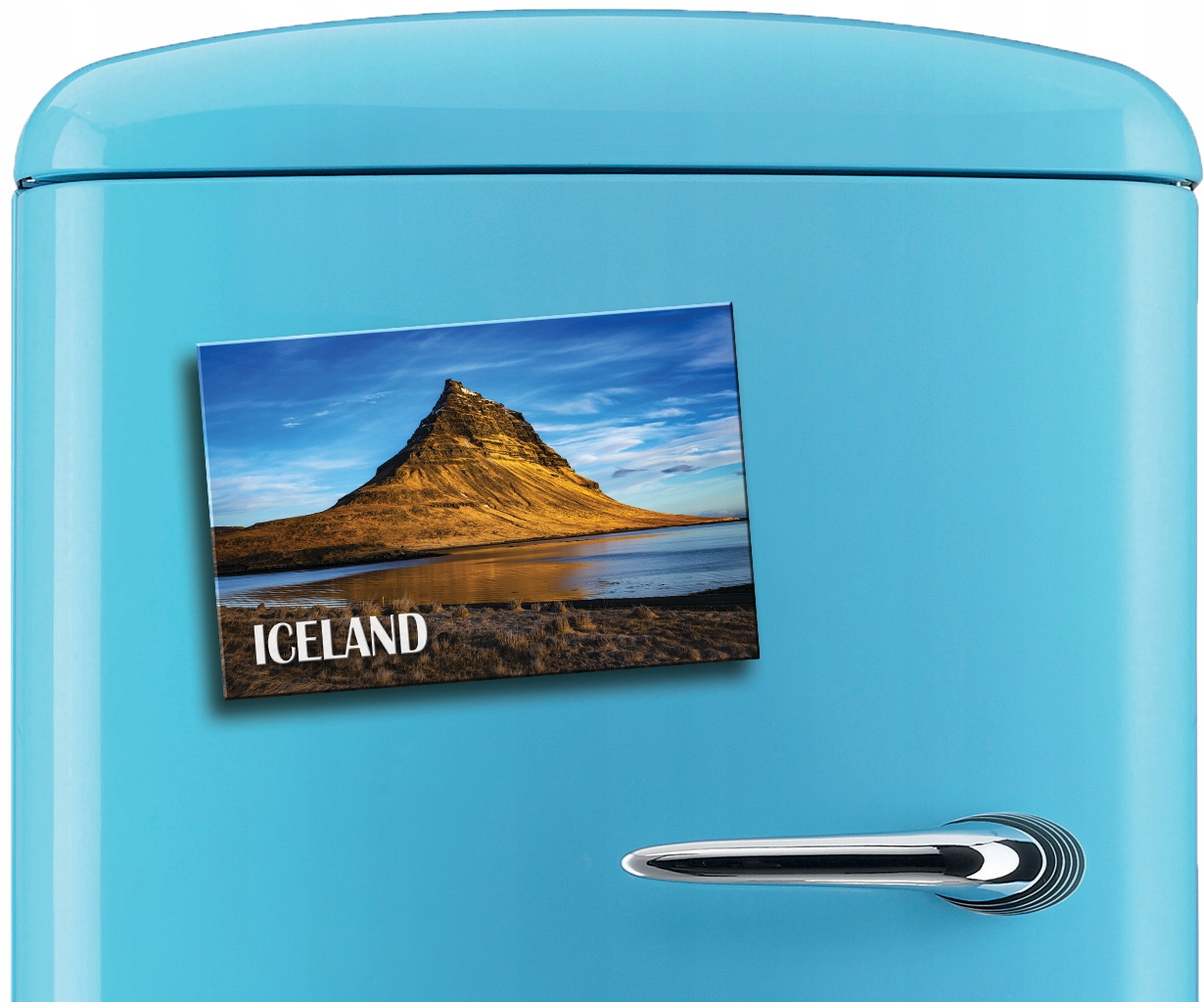 ISLANDIA GÓRA KIRKJUFELL KRAJOBRAZ MAGNES MAGNESY NA LODÓWKĘ 09 Marka inny