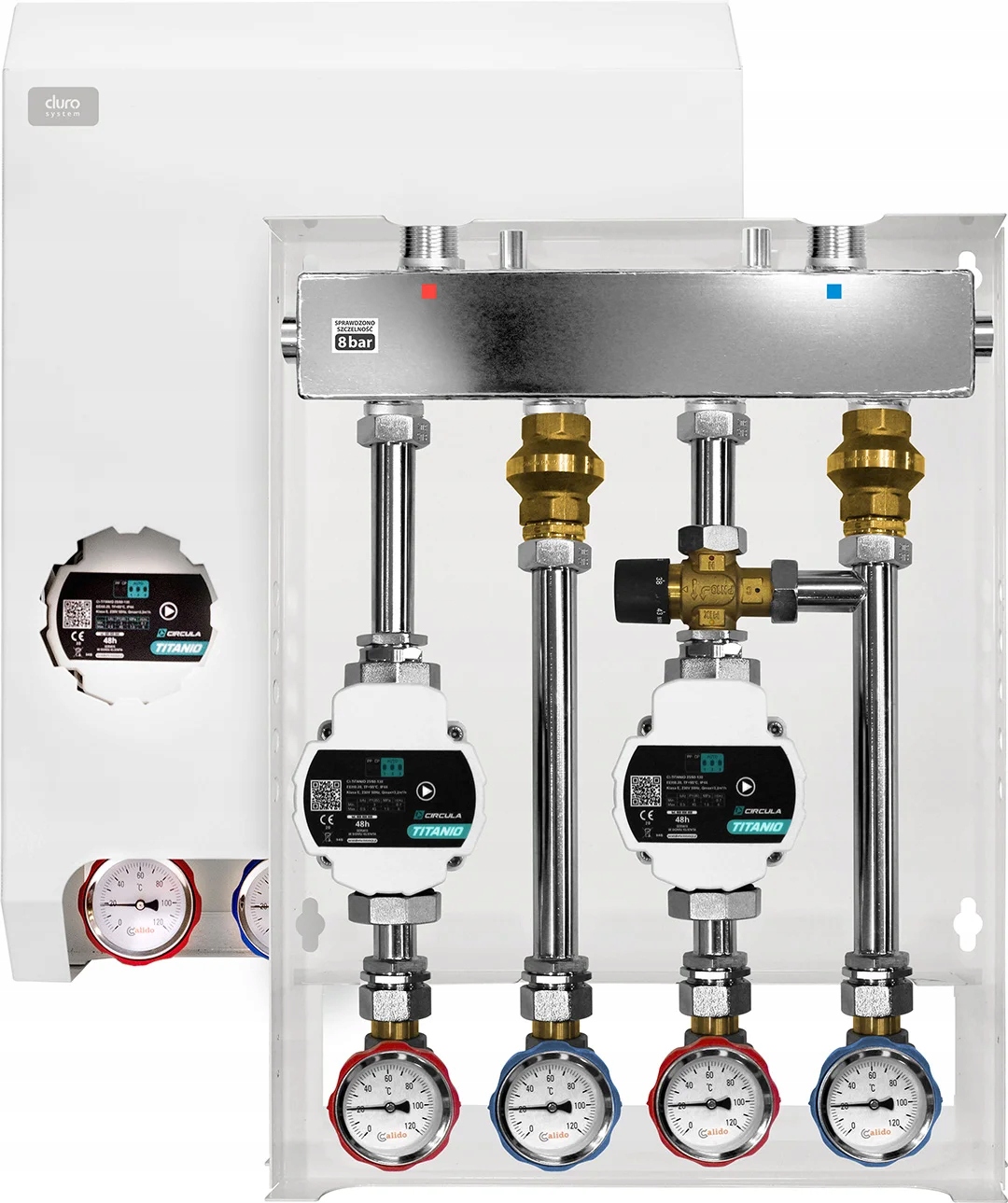 2 Sekcie Čerpacej Skupiny S Rozdeľovačom Spojky Čerpadla Titanio 25/60 130