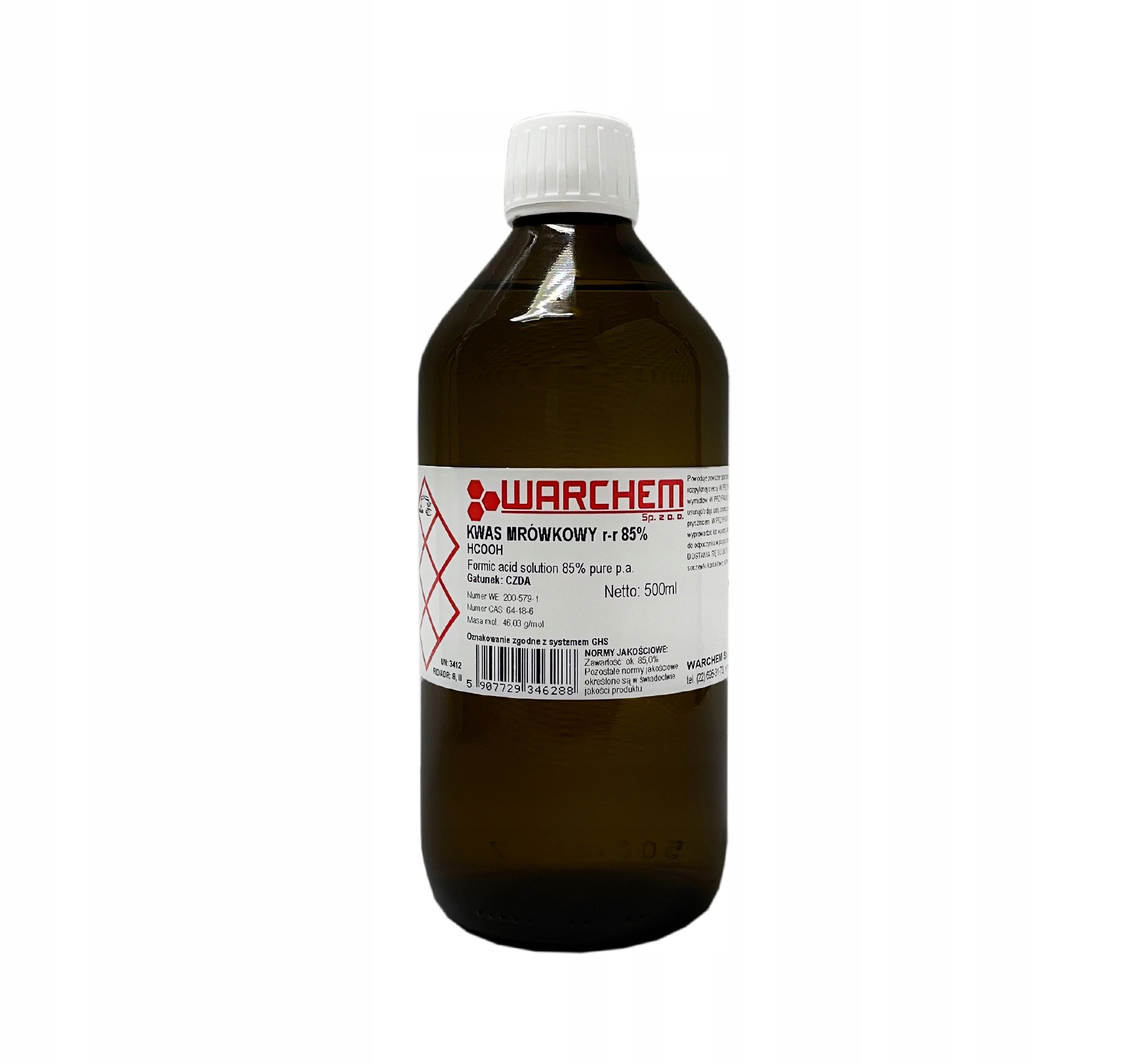 

Kwas Mrówkowy 85% Czda 500ml
