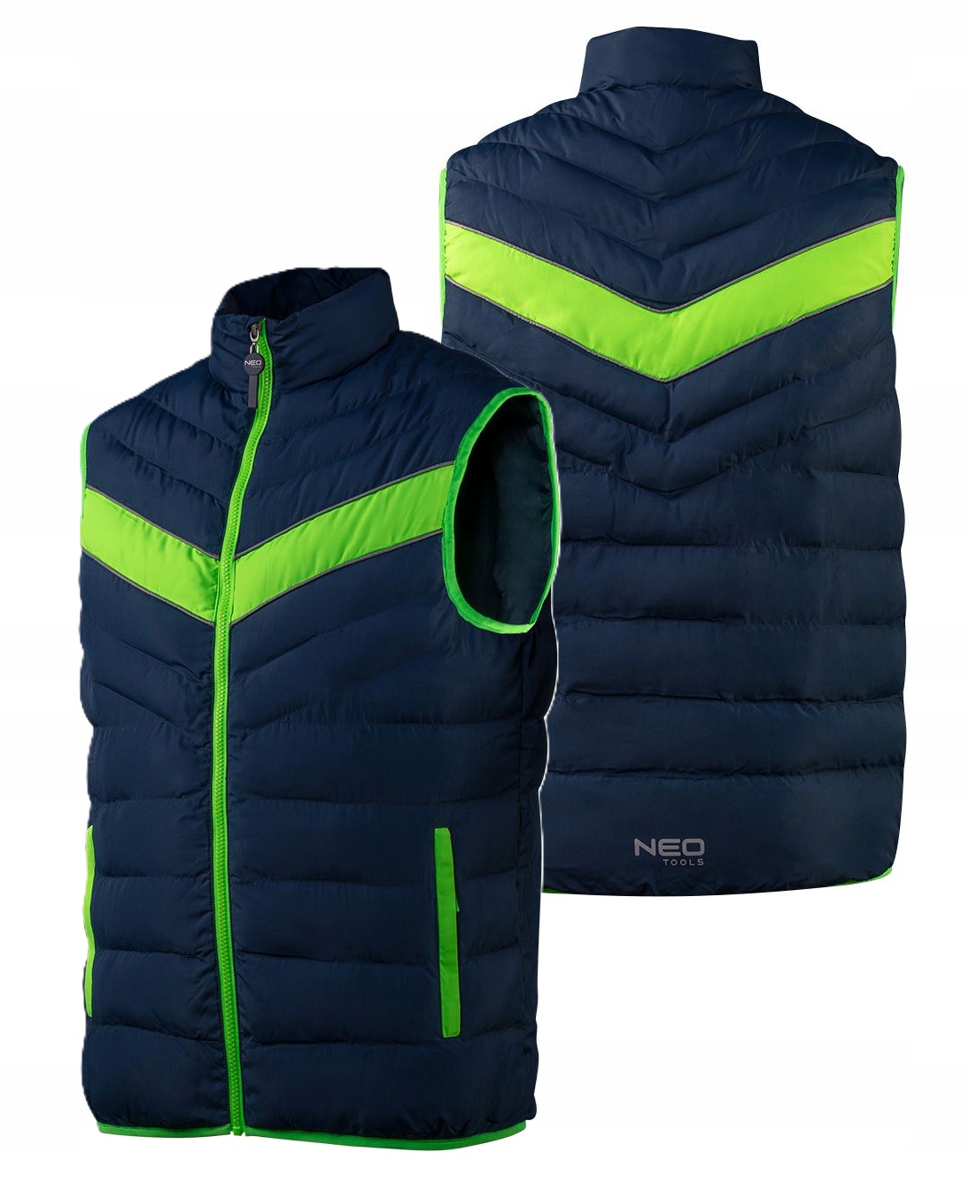 Kamizelka bezrękawnik puchowy M Neo Premium wodoodporny odblaskowy