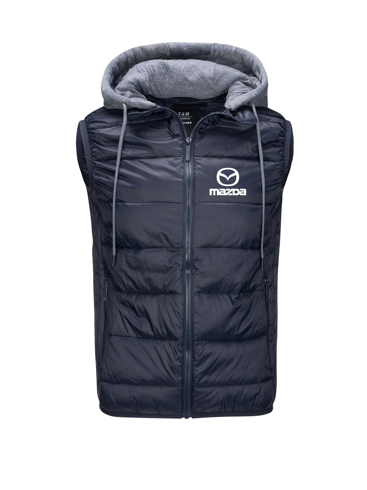 Bunda Bez Rukávů Mazda Pikovaná, Tmavě Modrá XXL