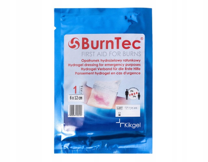

Opatrunek Hydrożelowy Ratunkowy Burntec 6 X 12 CM