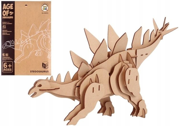 3D dřevěné puzzle Stegosaurus dinosaurus Pro Kids