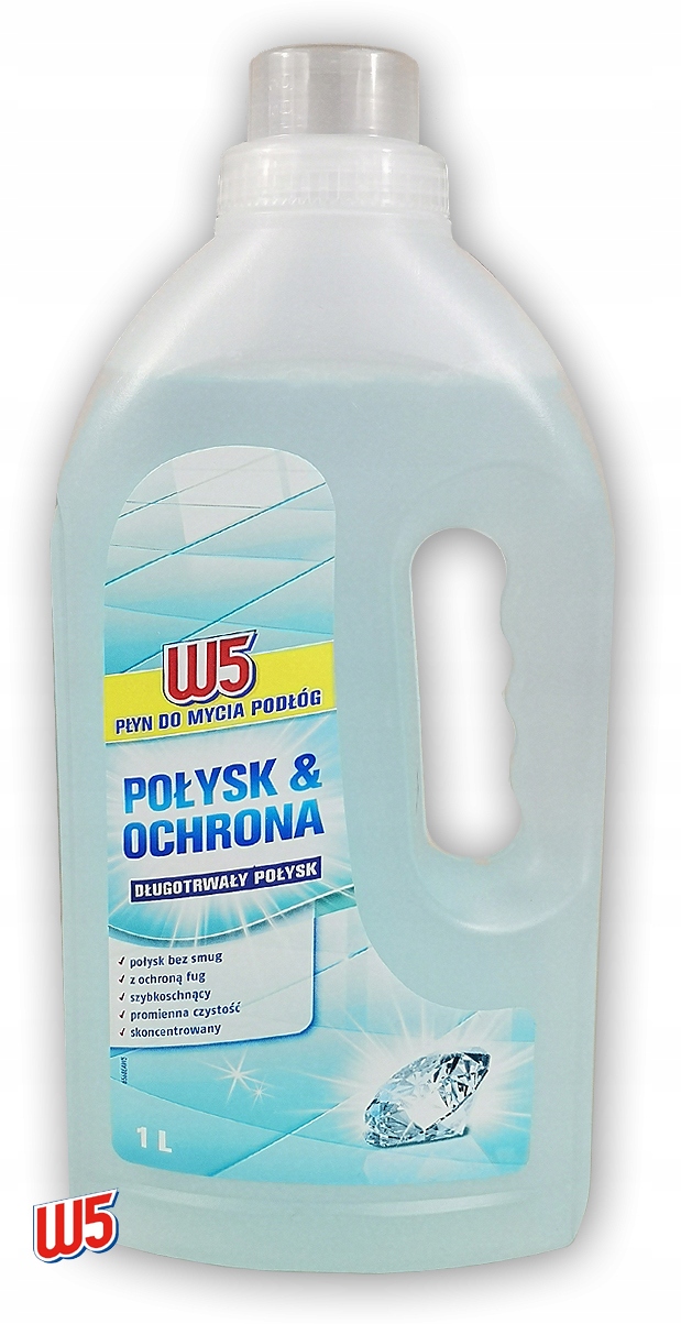 

Płyn W5 Do Mycia Podłóg Długotrwały Połysk 1L