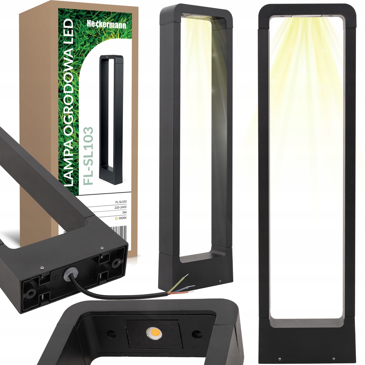 

Lampa Led Ogrodowa Stojąca Zewnętrzna Słupek 60 CM