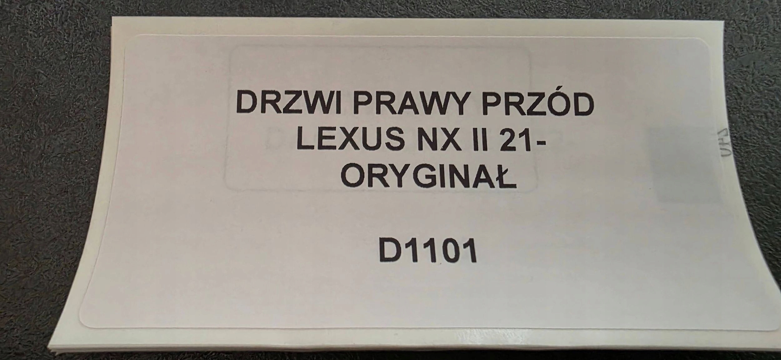 door right front LEXUS NX II 21- original