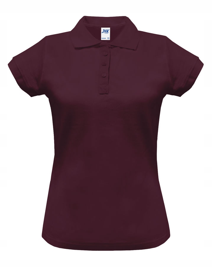 

Polówka damska polo Regular Jhk burgundowa 2XL
