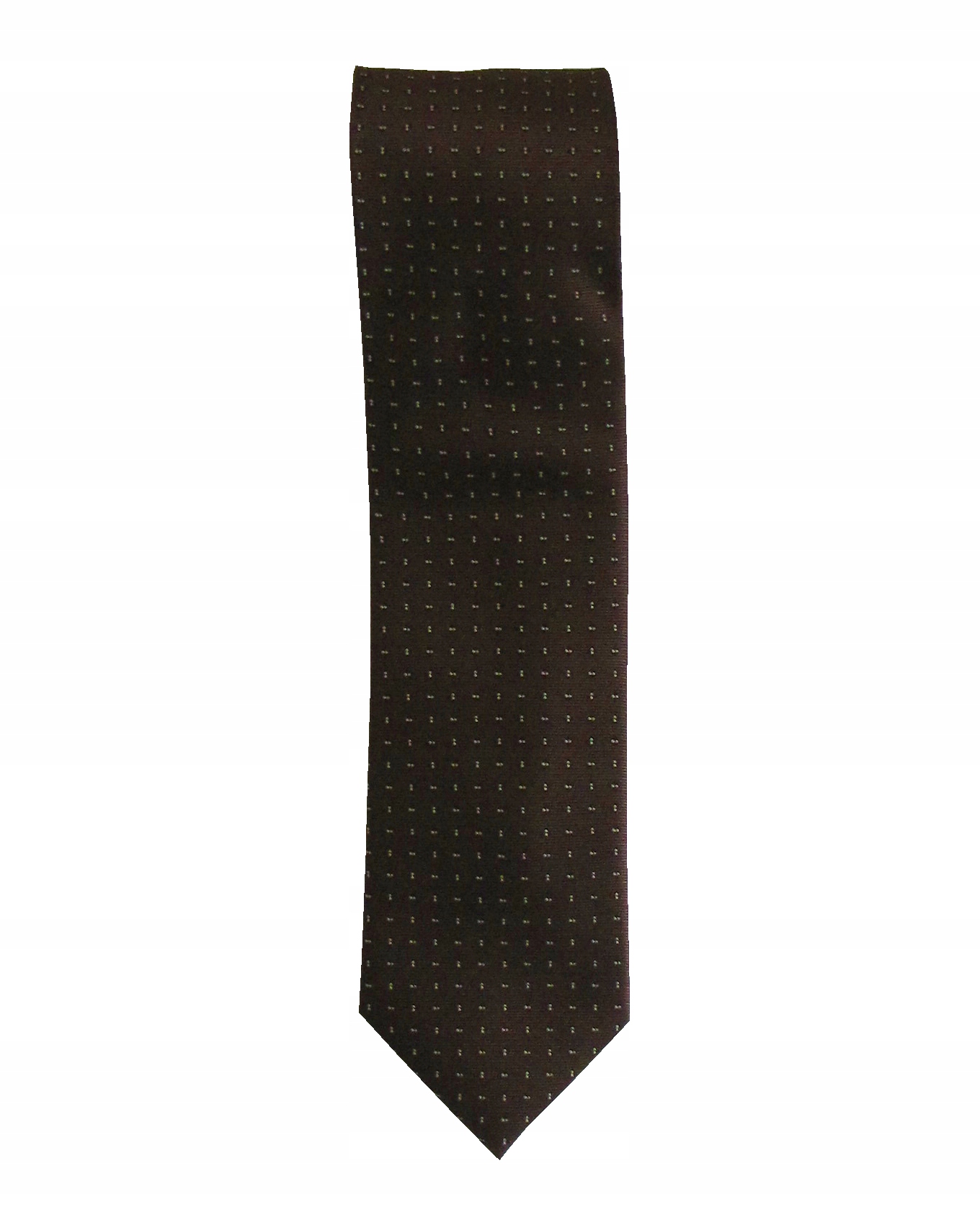 KRAWAT MĘSKI KLASYCZNY ELEGANCKI BRĄZOWY K91