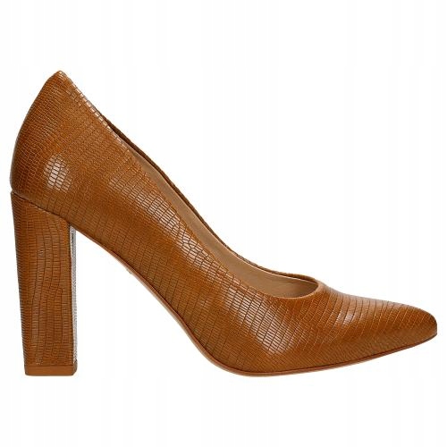 

Buty Wojas Czółenka damskie skóra brązowe r. 38