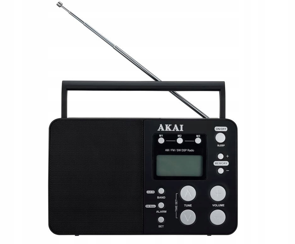 Rádio Akai, APR-200, přenosné, Fm/am/sw, Led displej, DC6V/4xD