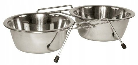 Kerbl Dvojitý stojan s miskami pro psa 2 x 1800 ml