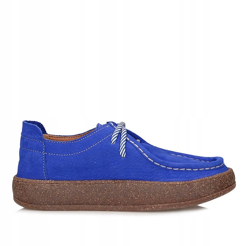 Dámské polobotky Ravini 241094 Sax Blue Nubuck tmavě modré kožené barefoot