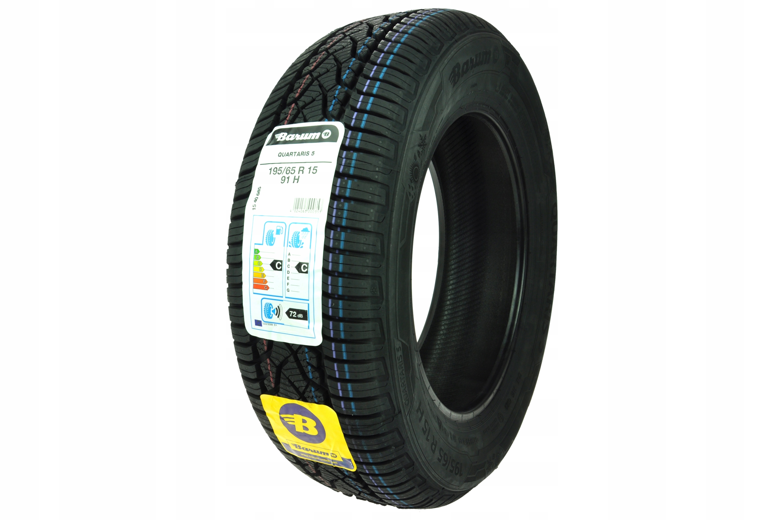 

1 x 195/65R15 91H Quartaris 5 Barum Całoroczne