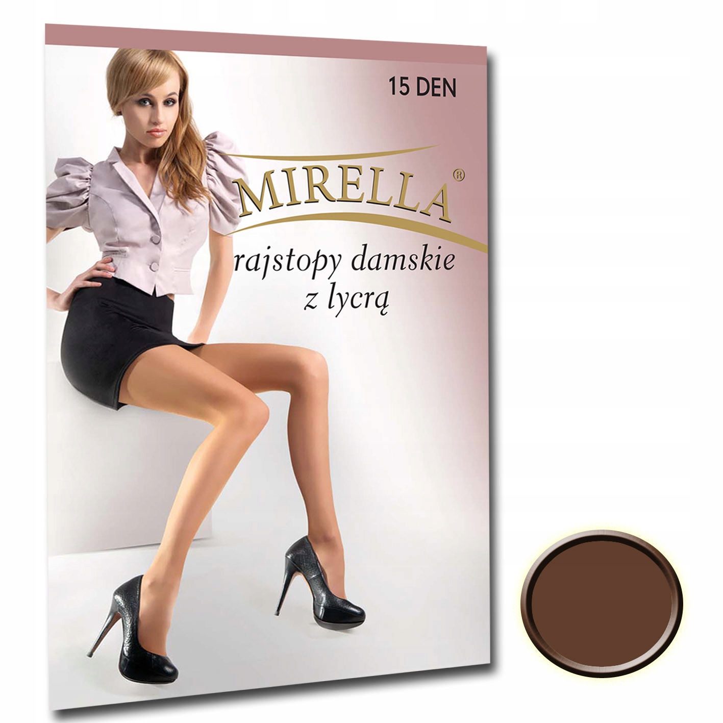 

Mirella Rajstopy damskie Lycra 15den 4 Lion