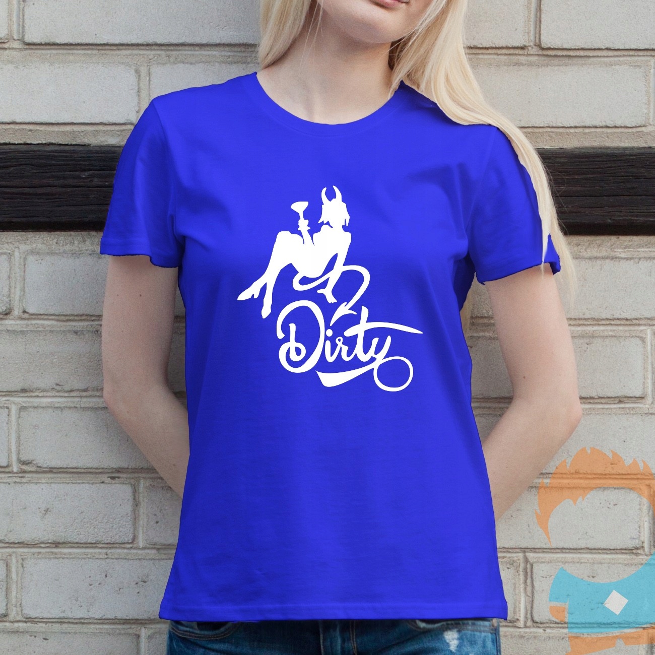

Dirty - koszulka z nadrukiem dla niej