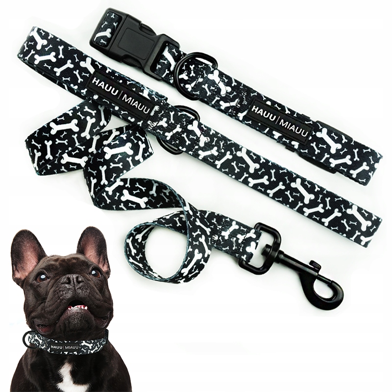 

Smycz dla Psa Hauu Miauu Black&Bones 160 cm L