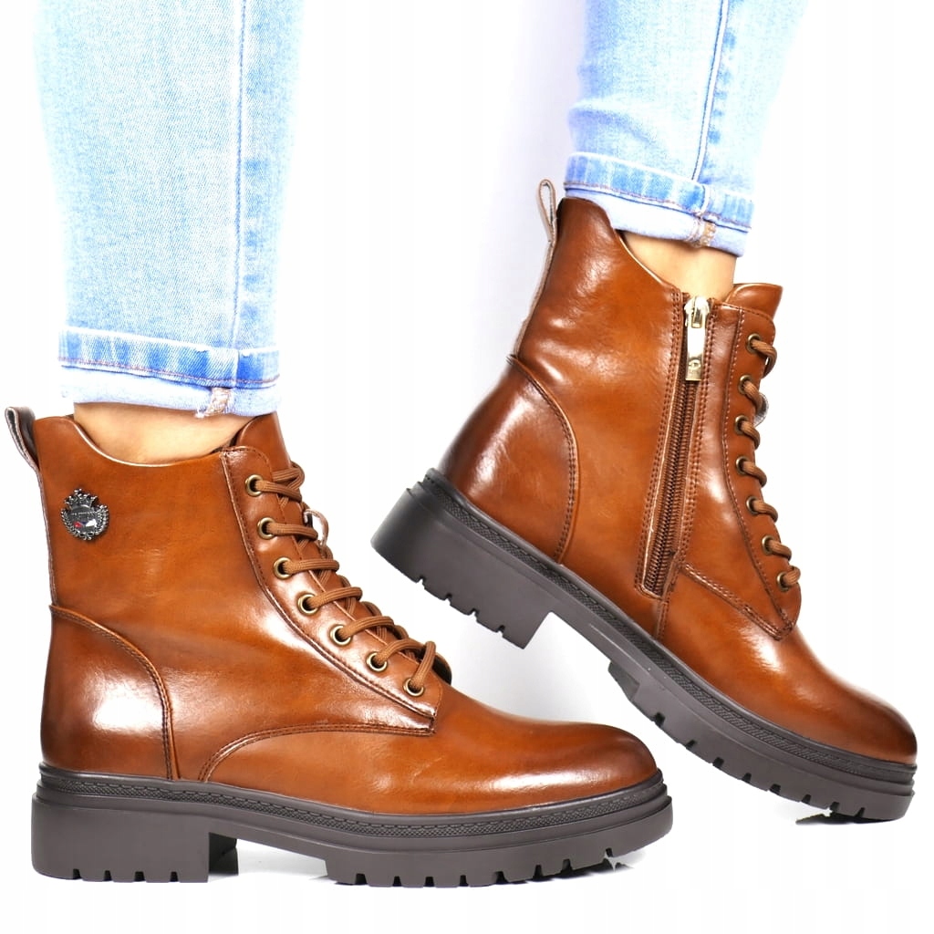 iButy Kotníkové Boty Trapery Zateplené Zimní Hnědé New