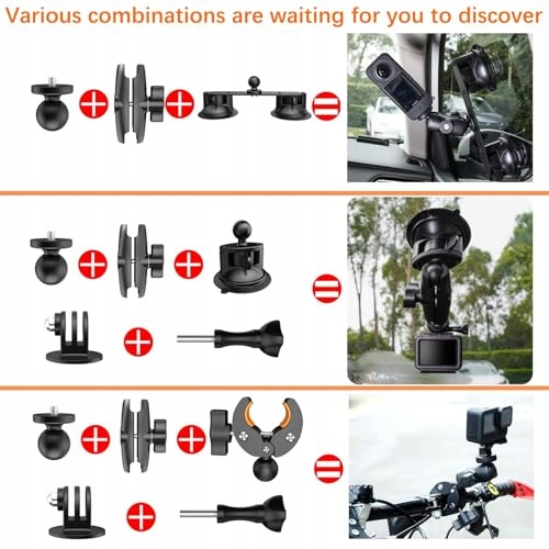 UNSTINCER Car Mount Selfie Stick 118cm for Insta360 Gopro Akaso — miniatura 2