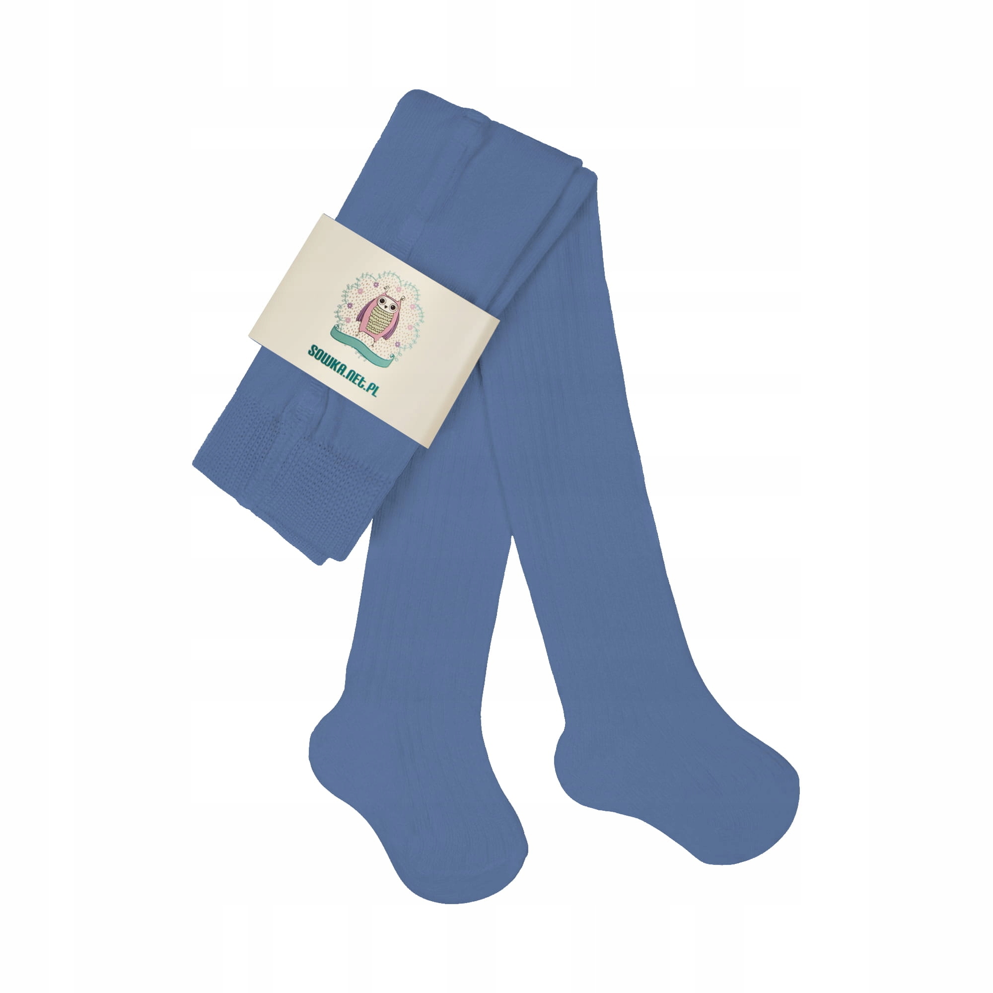 

Sówka rajstopki w prążki jeans 128-134
