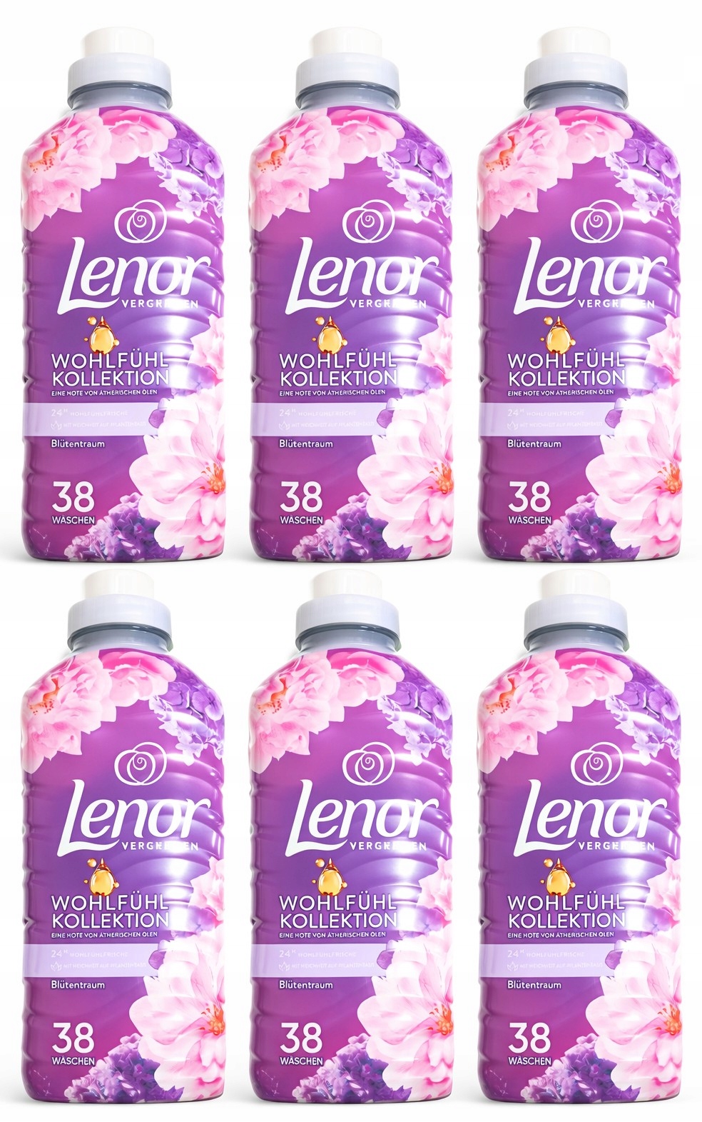 Levně 6 x Lenor Tekutá aviváž Blütentraum 38 praní 950 ml