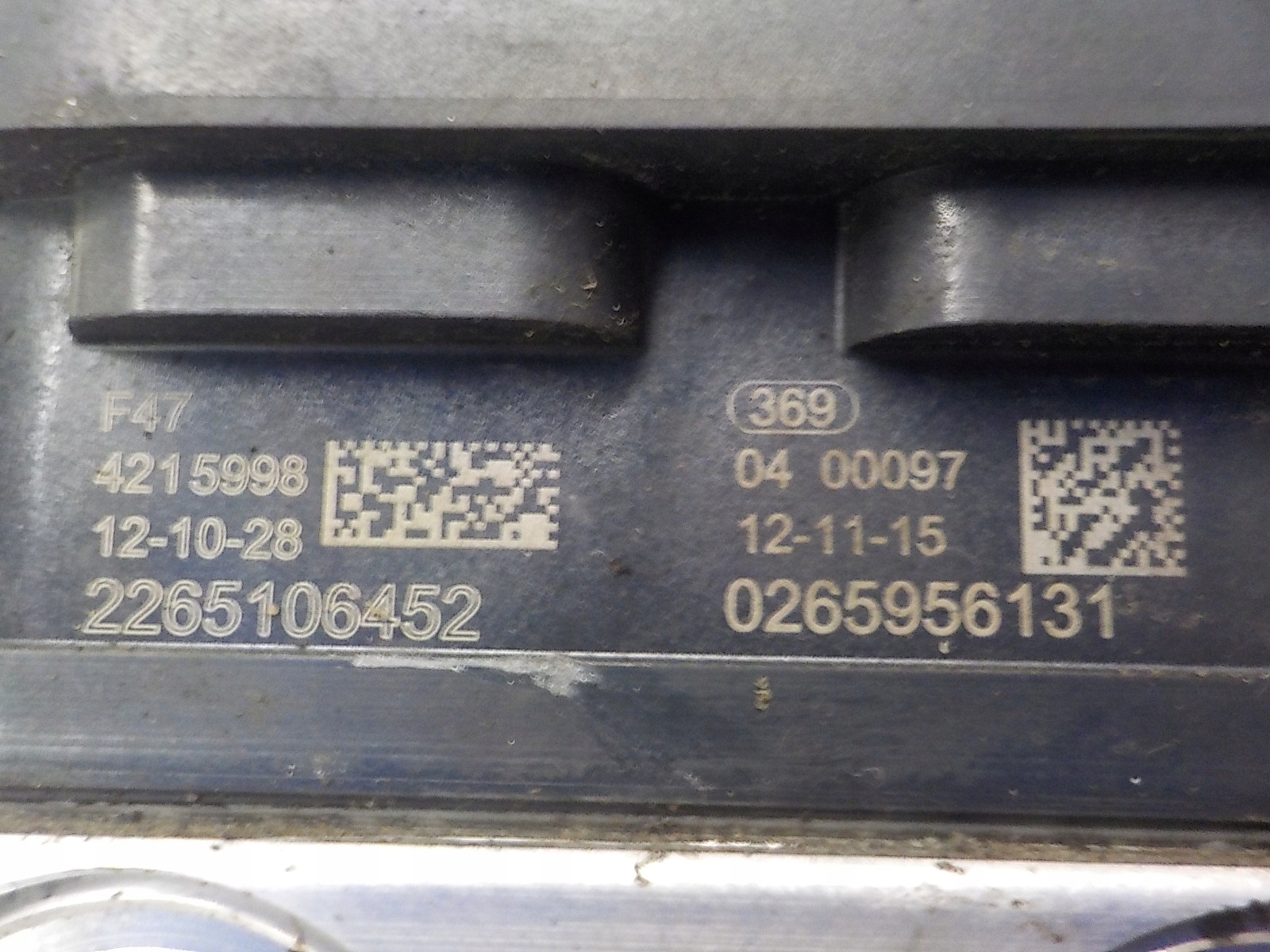 SUBARU FORESTER IV (SJ) Pompa ABS 27536SG050 0265956131