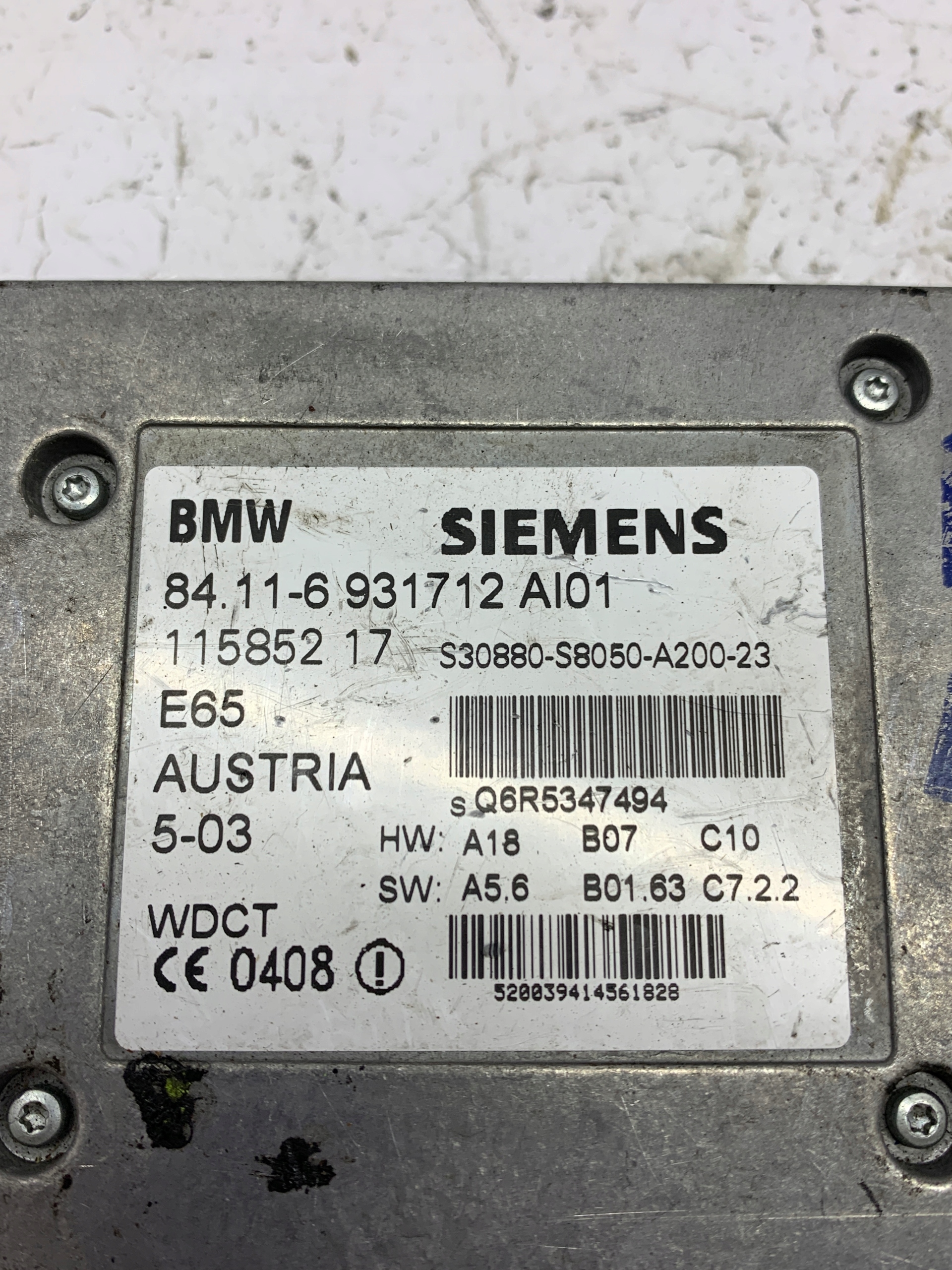 module control unit TELEFONU 84.116931712 BMW