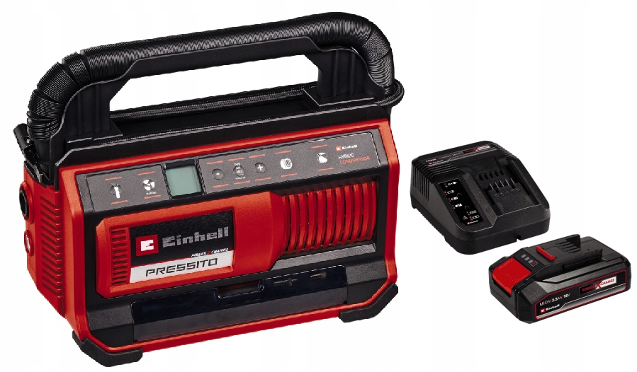 Einhell Hybridní Kompresor Pressito 18/25 4020430 Sada Akumulátor 2,5AH